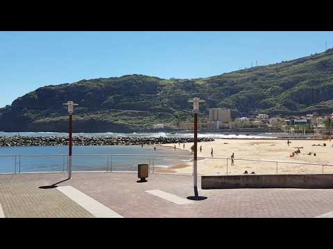 Machico beach, Madeira winter, january 2018