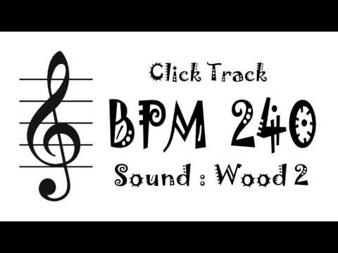 【BPM 240】Wood 2 - Click Track Metronome