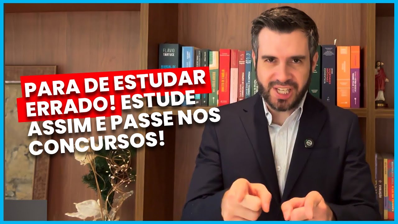 Você Está Estudando ERRADO! Descubra Como Estudar de Forma EFICIENTE para Concursos e Provas!