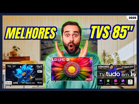 ????Melhor Smart TV 85 Polegadas Qual Comprar em 2025? Comparativo Custo  Benefício TV 85”