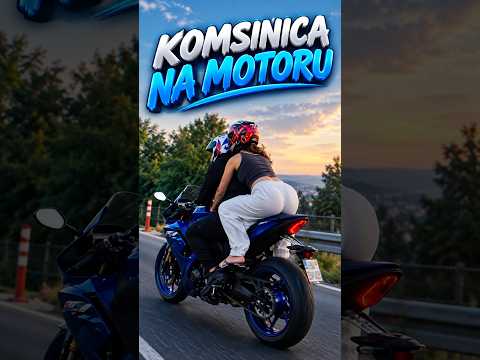 Kona na motoru🤣 #lobanjica #fyp #loba #balkan #komsinica