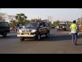 President Mutharika Long Convoy From The Airport