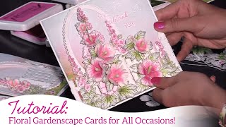 Floral Gardenscape Cards for All Occasions!