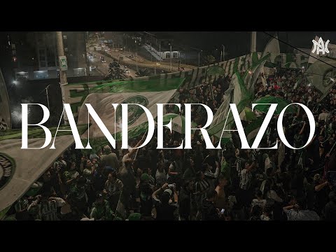 "BANDERAZO VERDOLAGA EN MANIZALES" Barra: Los del Sur &bull; Club: Atlético Nacional