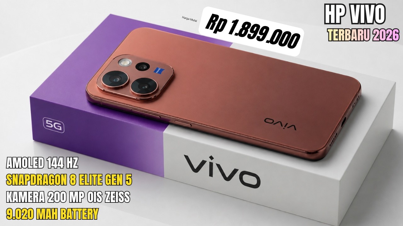BARU RILIS SEBAGUS INI‼️9020mAh, RAM 12/512GB - HP VIVO TERBARU DAN TERBAIK PERTENGAHAN 2026