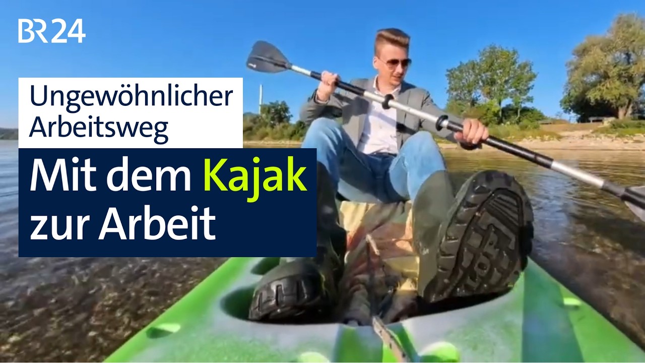 Mit dem Kajak zur Arbeit | Abendschau | BR24