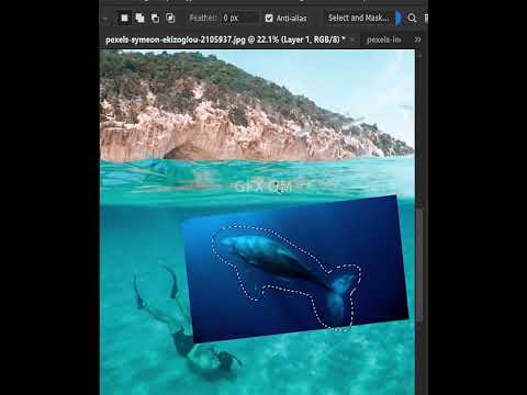 How to blend and merge two diffrent layers in photoshop 2024