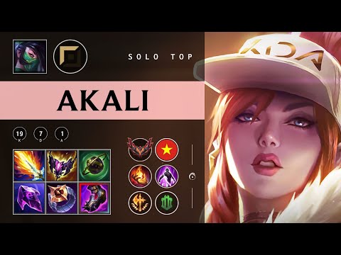 Akali Top vs Irelia - VN Grandmaster Patch 25.24
