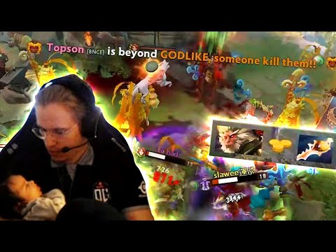 Topson Teaching Dota to his Daughter