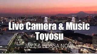 【真夏の東京】静寂の東京ウォーターフロント｜癒しの夜ライブ｜ Tokyo Live Camera Mt.Fuji & Rainbow Bridge live webcam