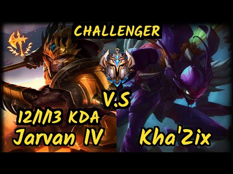 AHG Kadir (JARVAN IV) vs KHA'ZIX - 12/1/13 KDA JUNGLE CHALLENGER GAMEPLAY - EUW