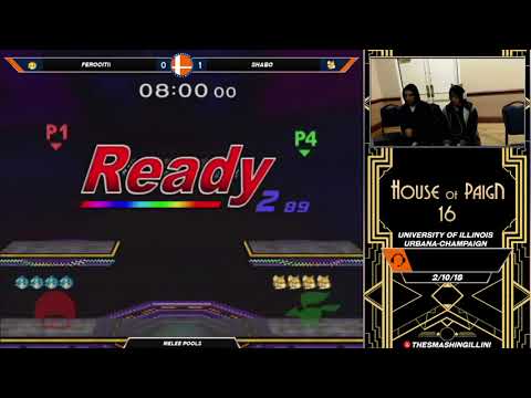 [House of Paign XVI] Ferocitii (Peach) vs. Shabo (Fox) SSBM Singles Pools