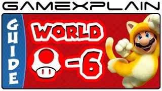 Super Mario 3D World - World Mushroom-6 Green Stars & Stamp Locations Guide & Walkthrough