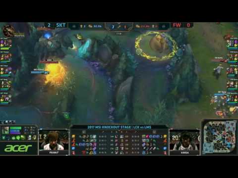 MSI 2017 Ngày 20 5 SKT vs FW Highlights game 3   Bán kết SK Telecom T1 vs Flash Wolves