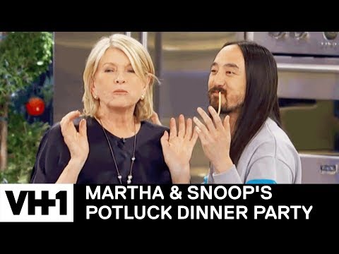 Steve Aoki & Martha Stewart “Lady & The Tramp” Some Pasta | Martha & Snoop's Potluck Dinner Party