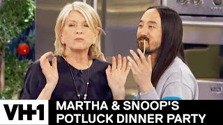 Steve Aoki & Martha Stewart “Lady & The Tramp” Some Pasta | Martha & Snoop's Potluck Dinner Party