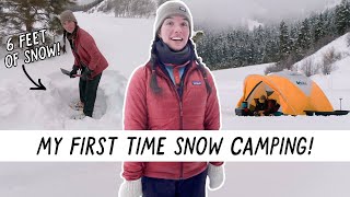 My First Time SNOW CAMPING! | Miranda in the Wild