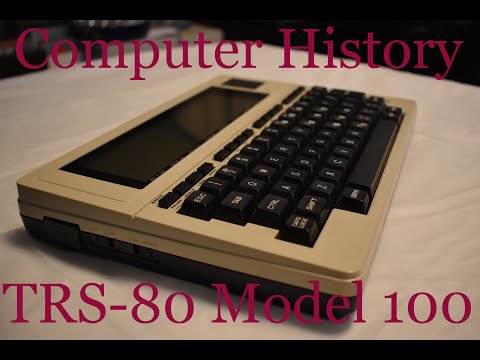 Computer History: 1983 Tandy TRS-80 Model 100