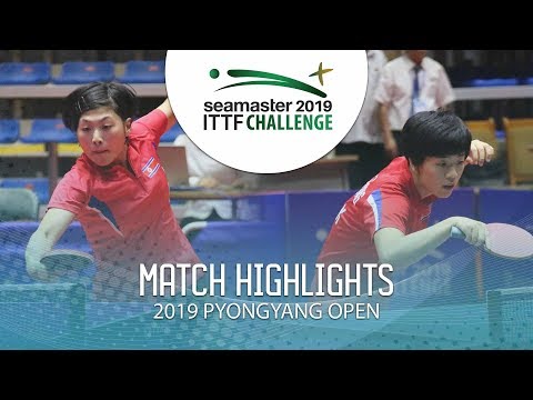 [2019 ittf 평양오픈] Ri Hyon Sim vs Cha Su Yong    2019.7.26