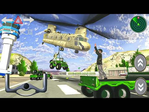 US Army Cruise Ship Tank Helicopter Transport Game -  Android Gameplay