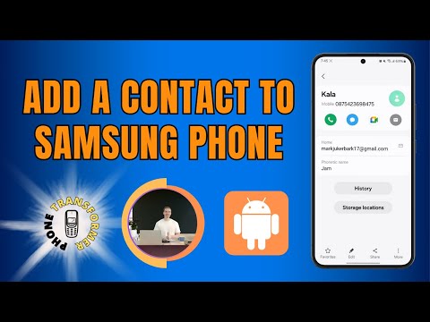 How to Add a Contact to Samsung Phone