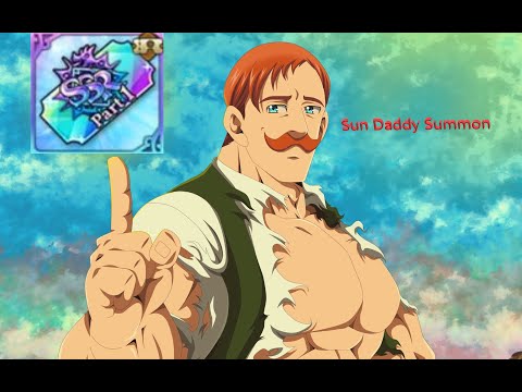 I Got Escanor Animation! Green Escanor Banner and 6 GSSR Tickets Summon - 7 DS Grand Cross Summoning
