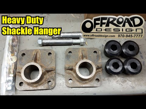 80 Chevy Silverado OffRoad Design Heavy Duty Shackle Hanger Install