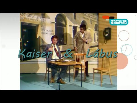 Oldřich Kaiser jako inspektor Columbo s Jiřím Lábusem