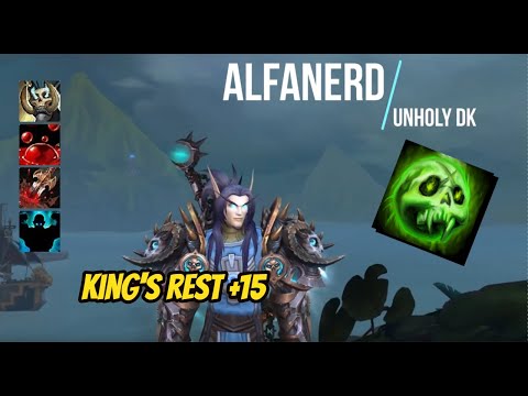 WoW BFA 8.1.5 | M+ Runs | Season 2 | King's Rest +15 | Unholy DK POV