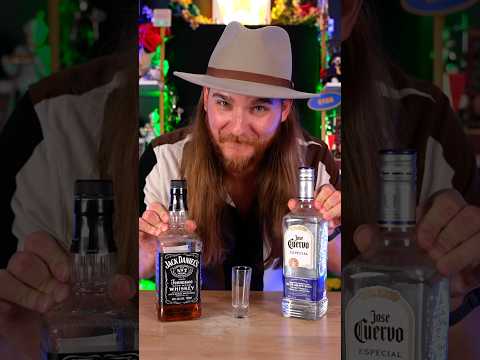 Ich habe Jack Daniels und Jose Cuervo in einen Shot gegeben