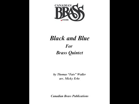 Canadian Brass Publications Score Play Black and Blue for Brass Quintet (Waller/arr. Henderson)