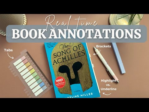 How to annotate books (real time example) | Song of Achilles by Madeline Miller