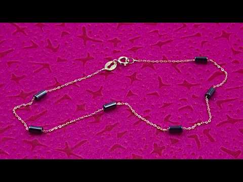 Teleios Luxe 18K Gold Hematite Beaded Bracelet - TL0000247