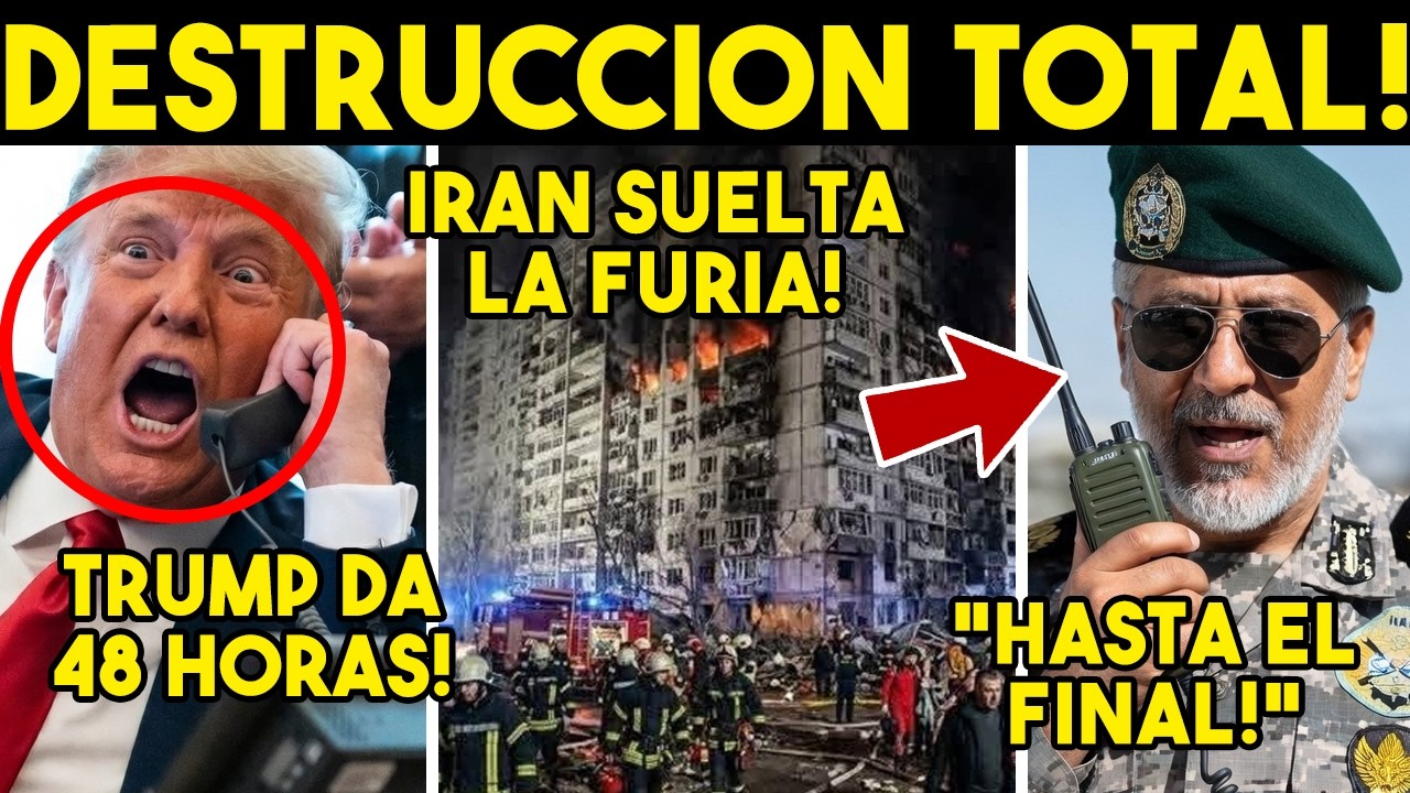 CAOS TOTAL! IRAN DESTRUYE ISRAEL, TRUMP DA ULTIMATUM. ARABES ALISTAN 4T4QU3 FINAL. HORAS CLAVE