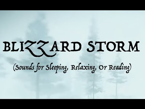 ❄️SOUNDS OF A BLIZZARD STORM (Sleep, Relax, Or Read)