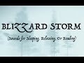 ️SOUNDS OF A BLIZZARD STORM Sleep Relax Or Read