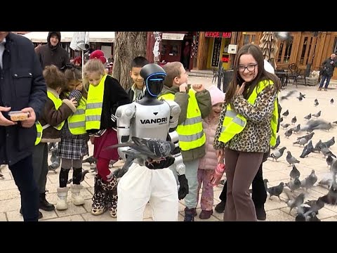 Video Thumbnail: Bosnia unveils roby, its first humanoid robot in sarajevo’s streets