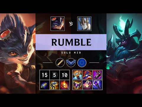 Rumble Mid vs Galio - EUW Diamond Patch 25.12
