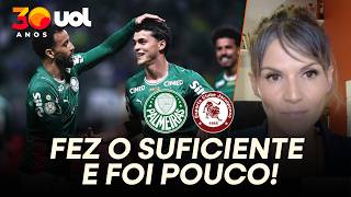 PALMEIRAS FICOU DEVENDO CONTRA A JACUIPENSE, MAS ENCAMINHOU CLASSIFICAÇÃO! ALICIA KLEIN ANALISA!