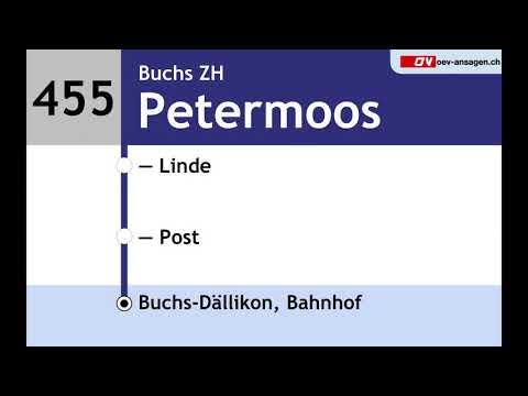 VBG Ansagen - 455 - Buchs-Dällikon – Buchs ZH – Buchs-Dällikon (RK)