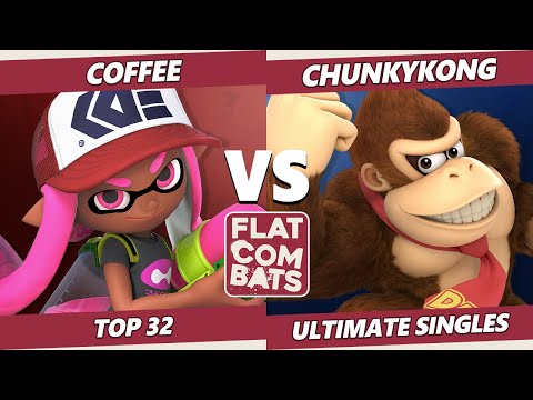 Flat Combats 5 Top 32 - Coffee (Inkling) Vs. ChunkyKong (Wario, Donkey Kong) SSBU Smash Ultimate