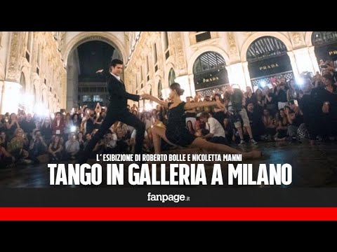 Roberto Bolle e Nicoletta Manni portano il Tango alla galleria Vittorio Emanuele II di Milano