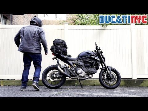 ALL my gear for 2,500 mile Motorcycle ride around Canada v1903