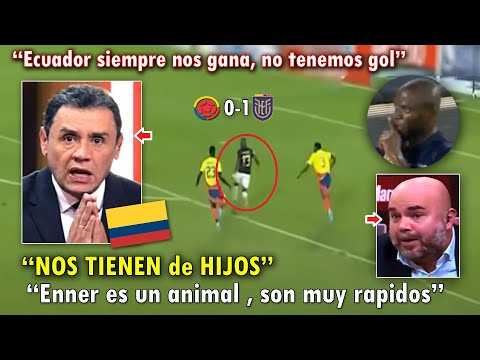 DEVASTATED! COLOMBIAN JOURNALISTS EXPLODE after Ecuador's 1-0 defeat to Colombia today.