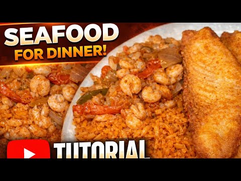 Crispy Fish + Flavorful Shrimp = Perfect Dinner 😍 (Step-by-Step)