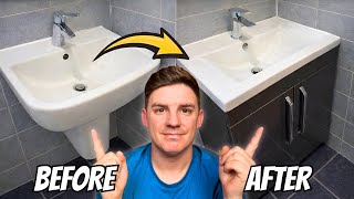 How to install a vanity sink unit!