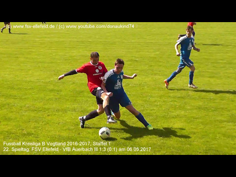 FSV Ellefeld - VfB Auerbach III 1:3 (0:1), Kreisliga B Vogtland am 06.05.2017