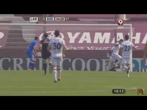 Gol de Jose Sand - Lanus 1 x 0 Godoy Cruz - Fecha 6 - Liga Argentina