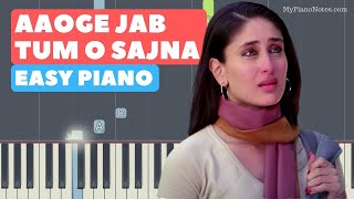 Aaoge Jab Tum O Sajna - Piano Tutorial with - YouTube