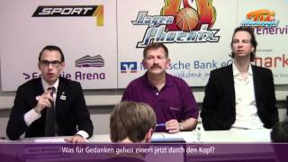 preview picture of video 'Pressekonferenz Phoenix Hagen vs. LTi GIESSEN 46ers'